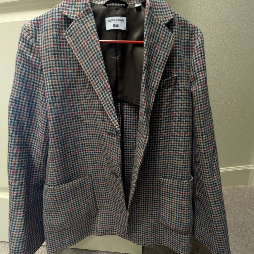 Women's Plaid Blazer